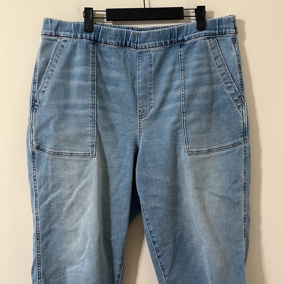 Madewell Pull-On Relaxed Jeans Beswick Wash Size XL - Picture 4 of 13